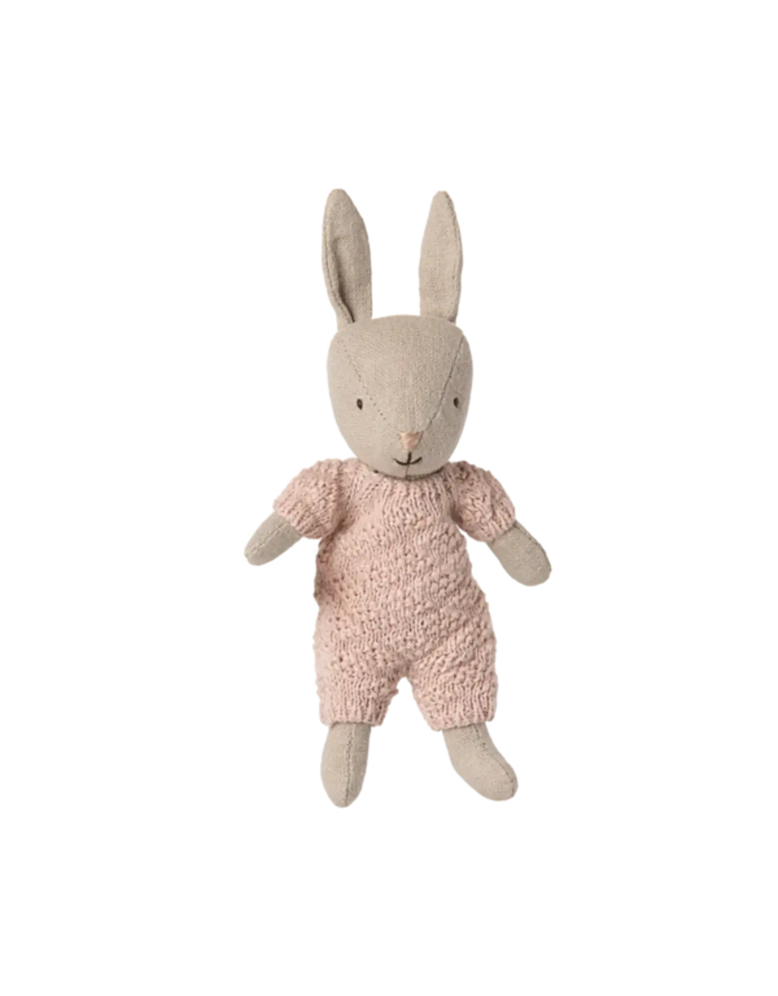 Maileg Rabbit Micro Knitted Suit - Sand Rose