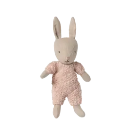 Maileg Rabbit Micro Knitted Suit - Sand Rose