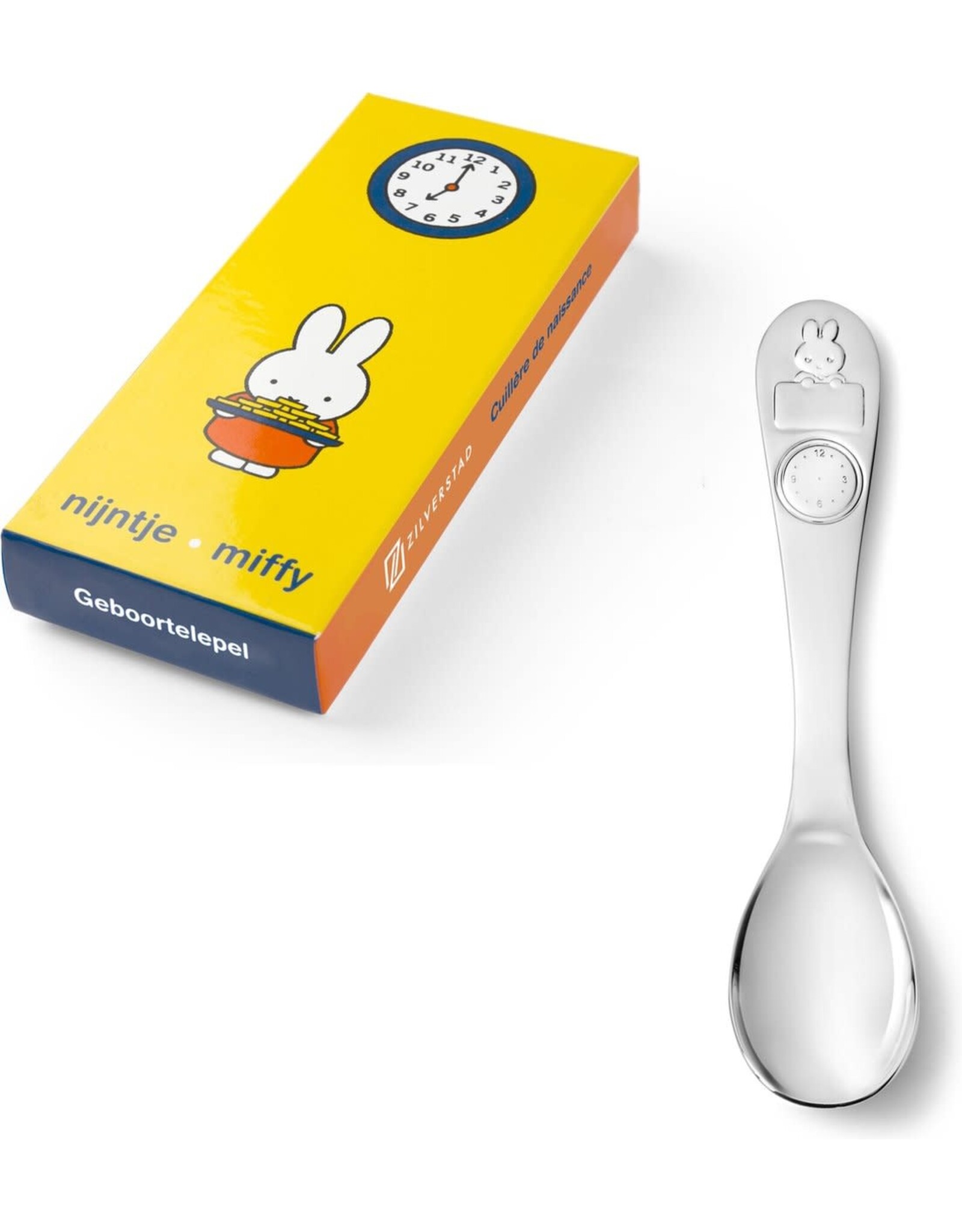 Zilverstad Verzilverde geboortelepel nijntje