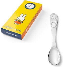 Zilverstad Verzilverde geboortelepel nijntje