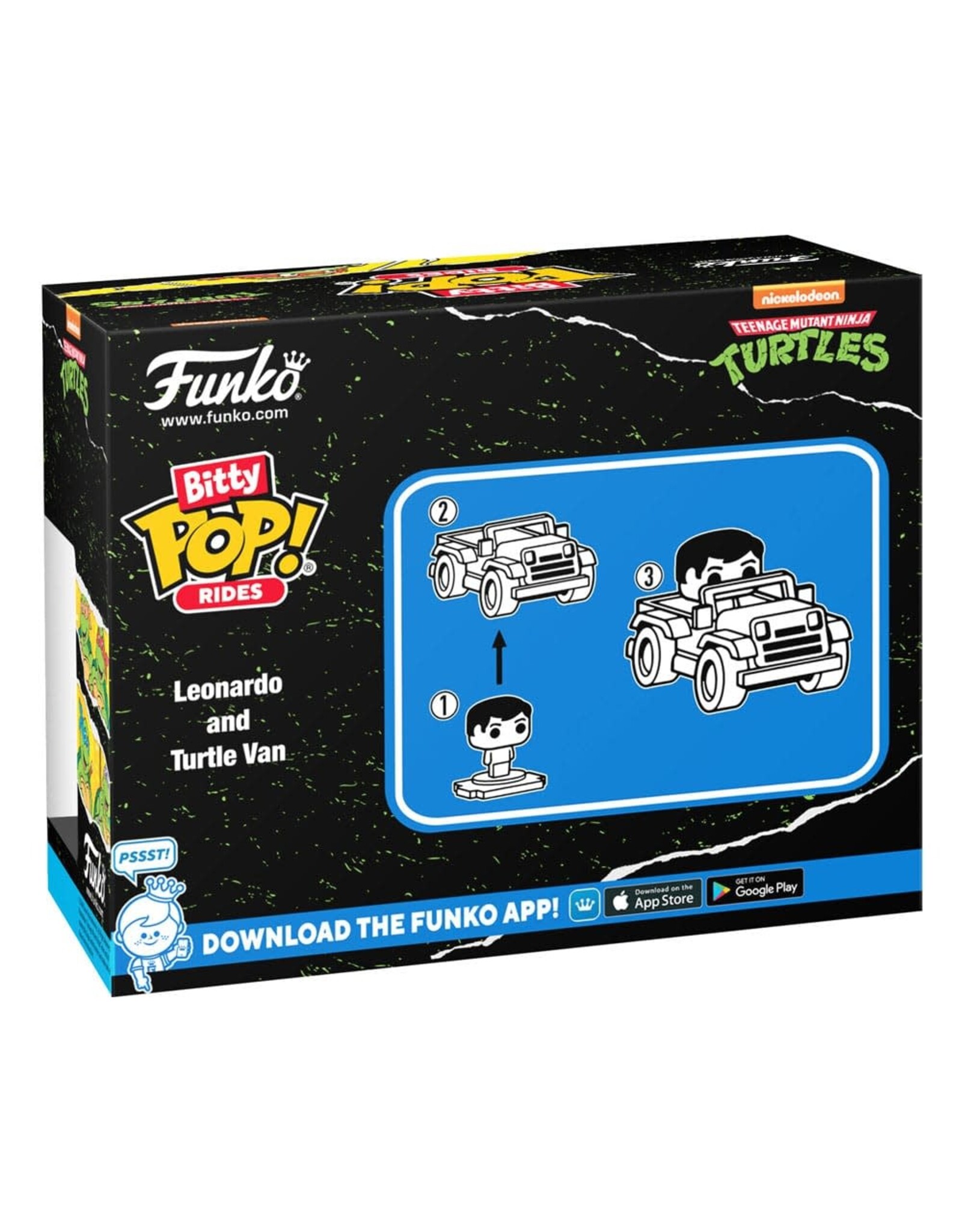 Funko Bitty Pop! Teenage Mutant Ninja Turtles  - Leonardo and Turtle Van