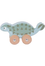 Houten Rollende Dino