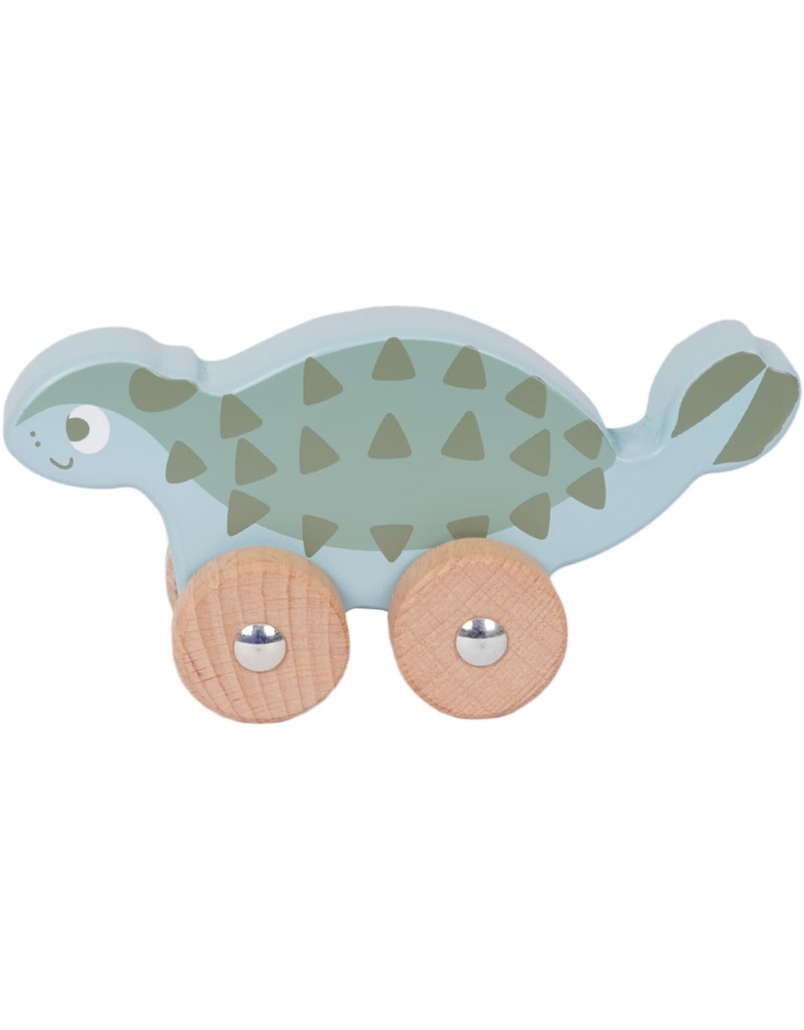 Houten Rollende Dino