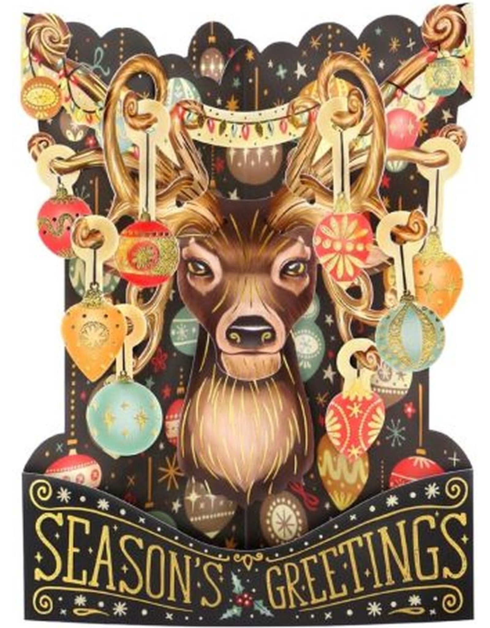 3D Swing Christmas Card "Season’s Greetings"