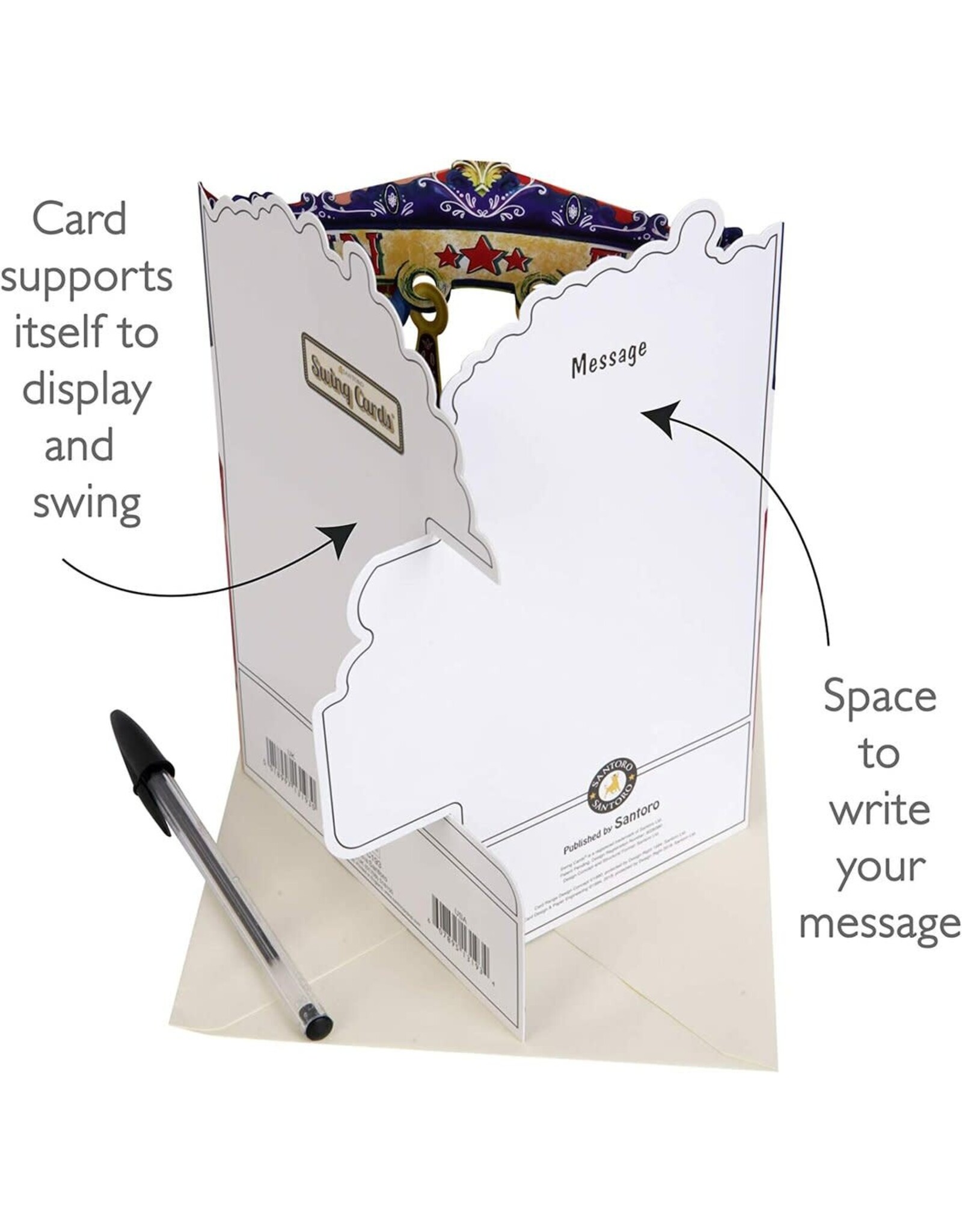 3D Swing Christmas Card "Christmas Tree"