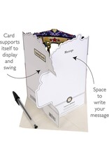 3D Swing Christmas Card "Snowmen"