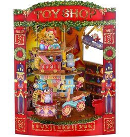 3D Swing Christmas Card "Toy Shop"