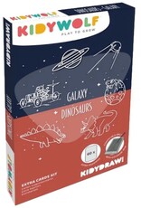 KidyWolf REFIL KIDYDRAW Mini - Dinosaurussen & Sterrenstelsel