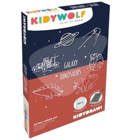 KidyWolf REFIL KIDYDRAW Mini - Dinosaurussen & Sterrenstelsel