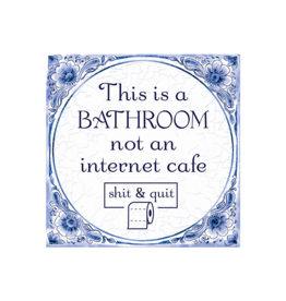 pd party Tegel Delfts blauw - Bathroom