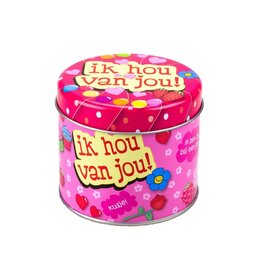 pd party Snoepblikje - Ik hou van jou