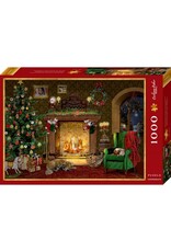 Barbara Behr "Weinachtliches Kaminzimmer”