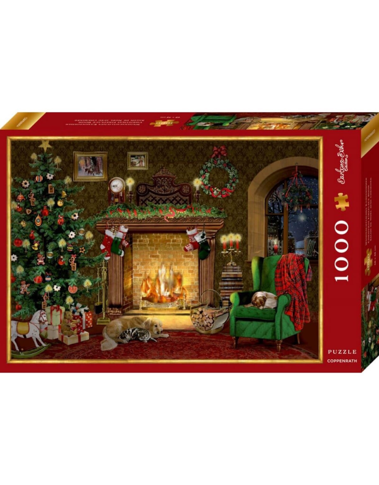 Barbara Behr "Weinachtliches Kaminzimmer”