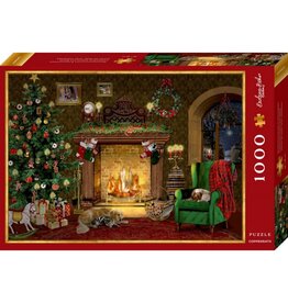 Barbara Behr "Weinachtliches Kaminzimmer”