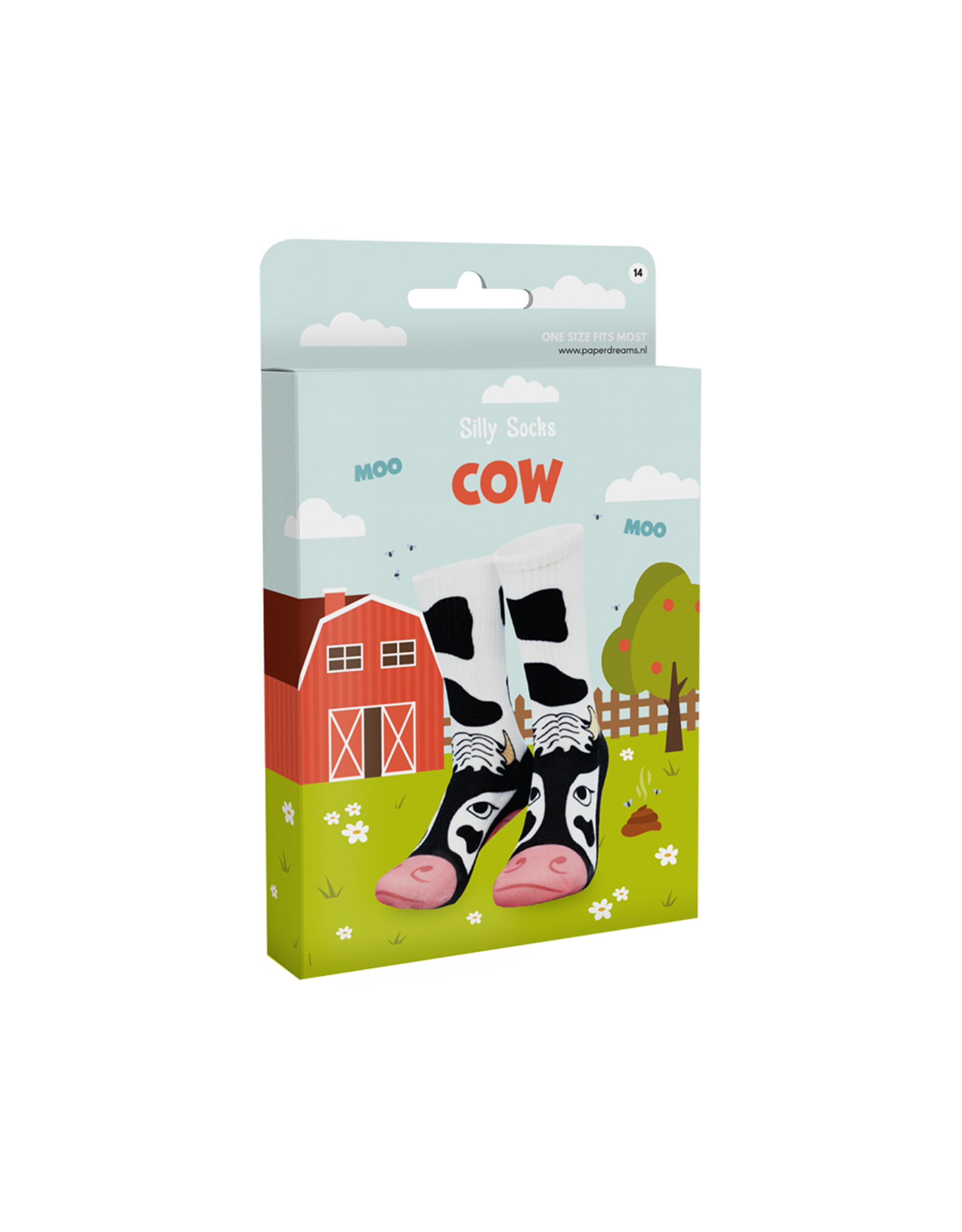 pd party Silly Socks - Cow