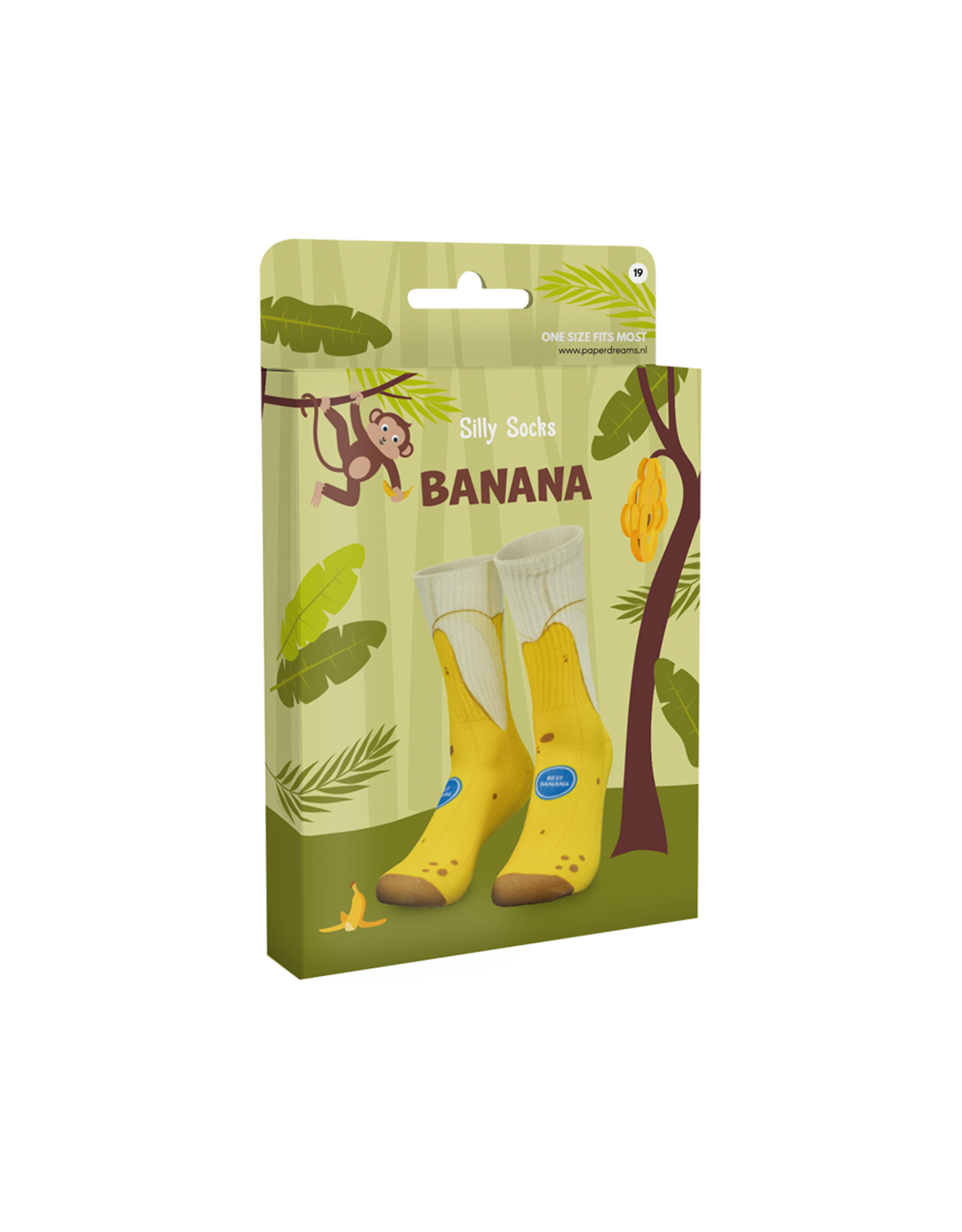 pd party Silly Socks - Banana