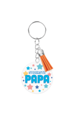 pd party Sleutelhanger - Papa Is De Stoerste
