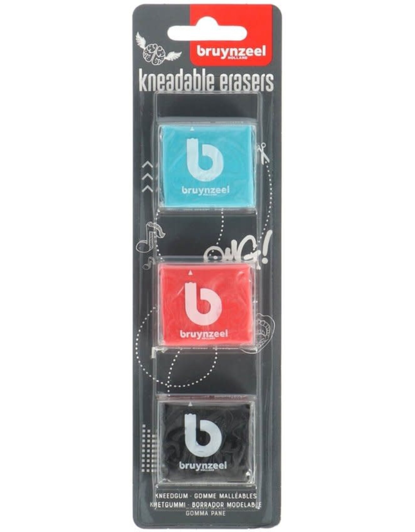Bruynzeel Kneedgum 3 stuks