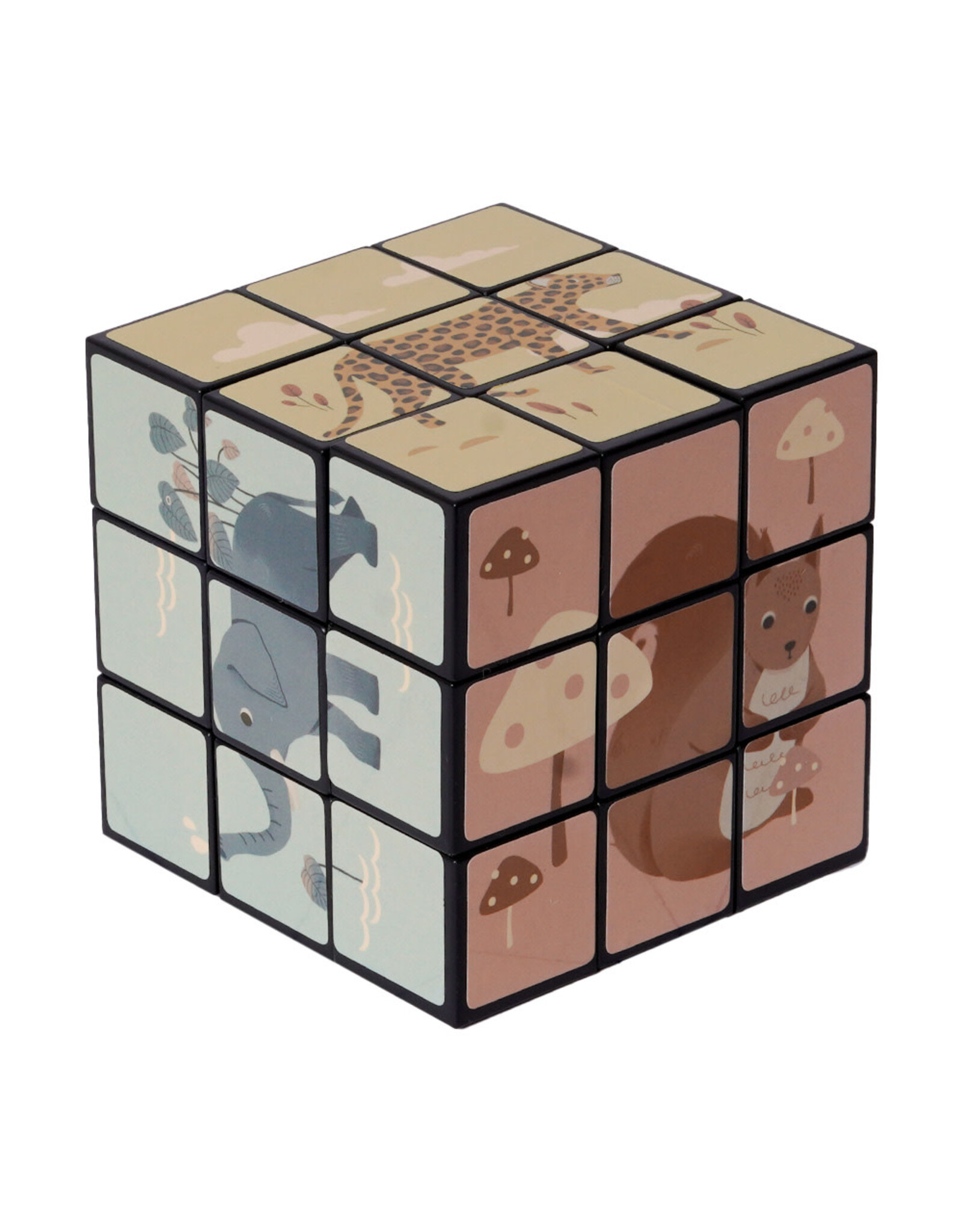 Puzzelkubus Dieren