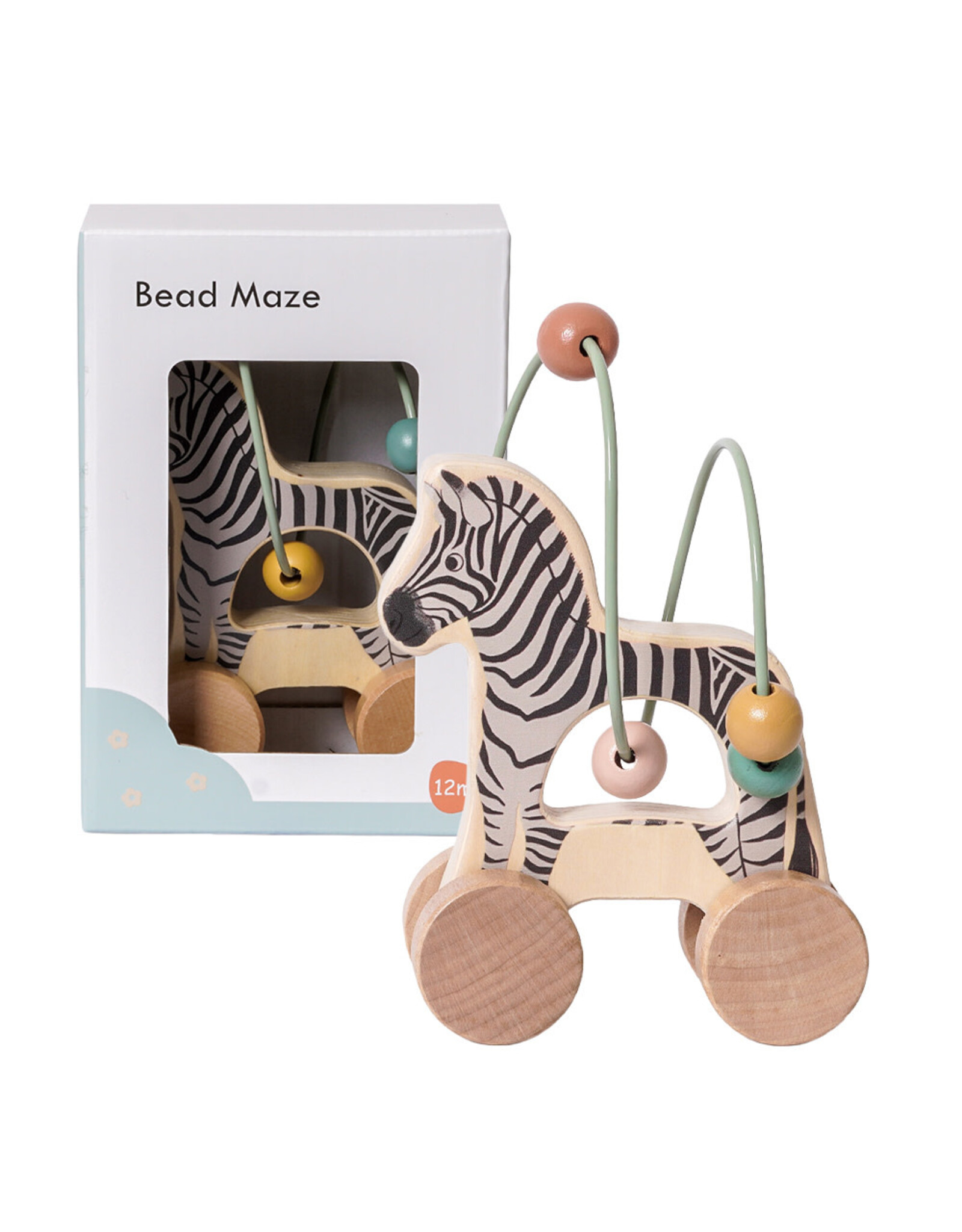 Houten Motoriekspiraal Zebra