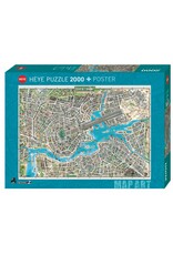 Heye Map Art Puzzle + Poster "City of Pop"