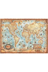 Heye Map Art Puzzle + Poster "The World"