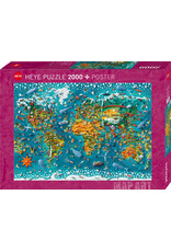 Heye Map Art Puzzle + Poster "Miniature World"
