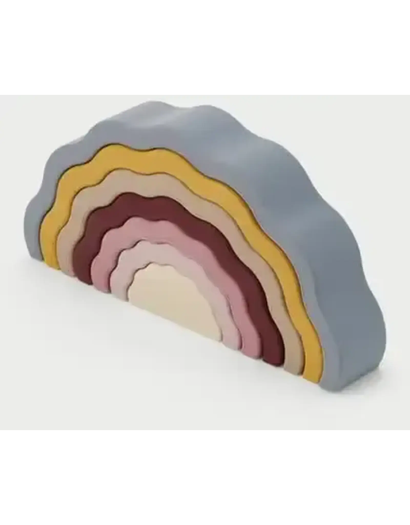 Tickit Silisoft Wobbel Regenboog (Aarde Kleuren)