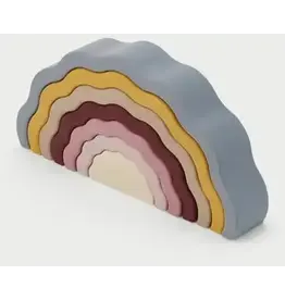 Tickit Silisoft Wobbel Regenboog (Aarde Kleuren)