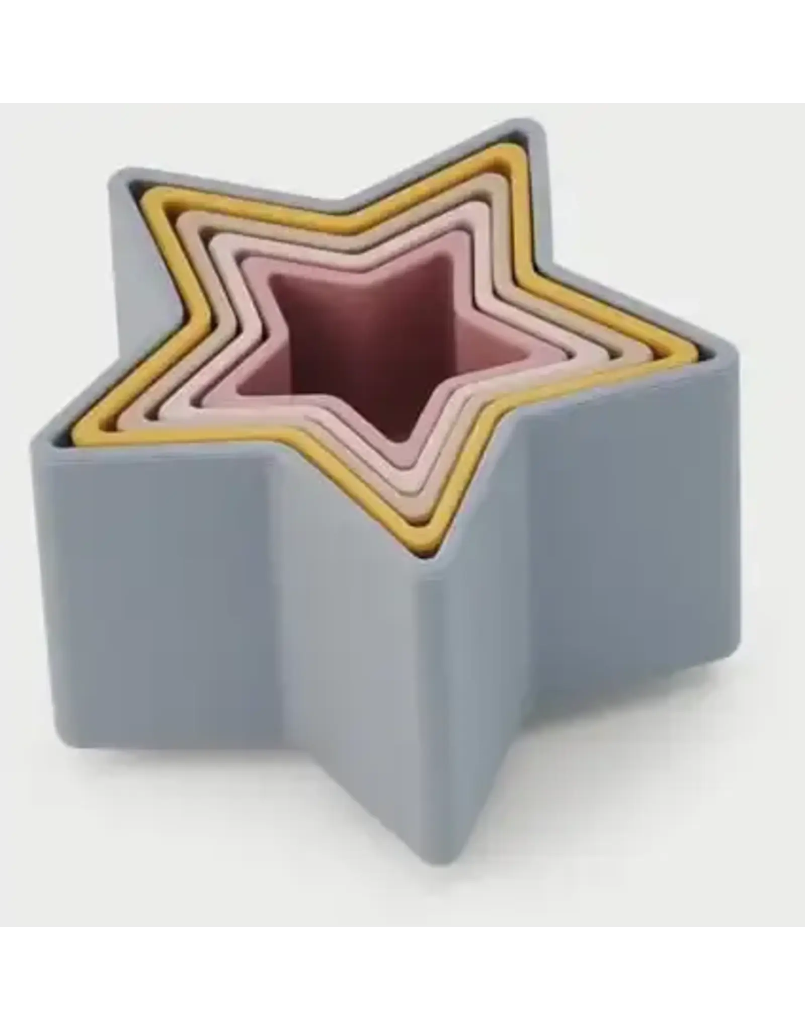 Tickit Silisoft Ster Vormige Stapelbekers (Aarde Kleuren)