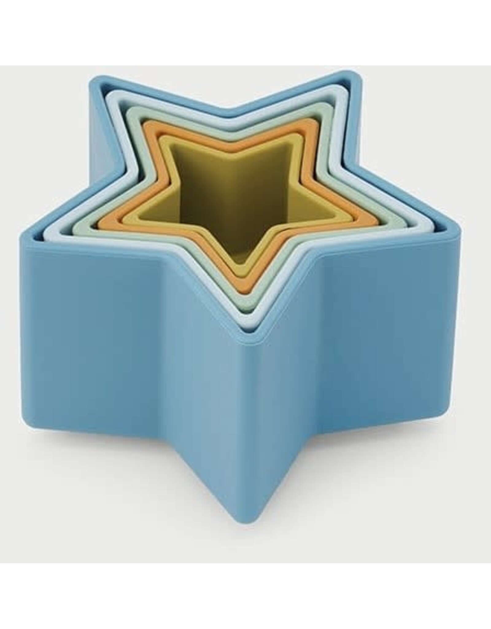 Tickit Silisoft Ster Vormige Stapelbekers (Neutrale Kleuren)