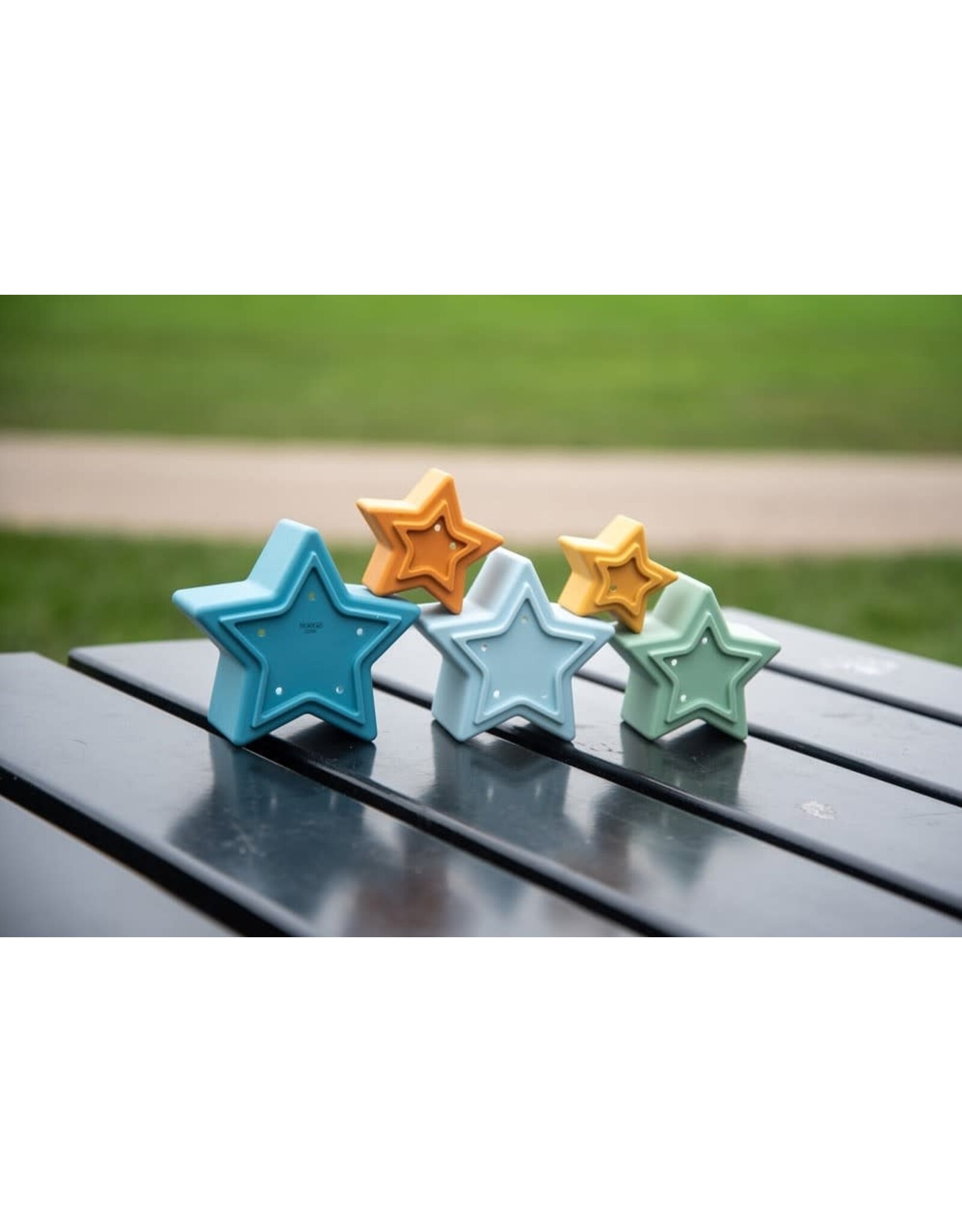 Tickit Silisoft Ster Vormige Stapelbekers (Neutrale Kleuren)