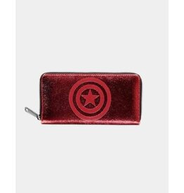 Marvel Zip Around Wallet - Metallic Shield