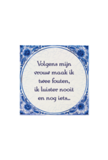 pd party Tegel Delfts blauw - Twee fouten