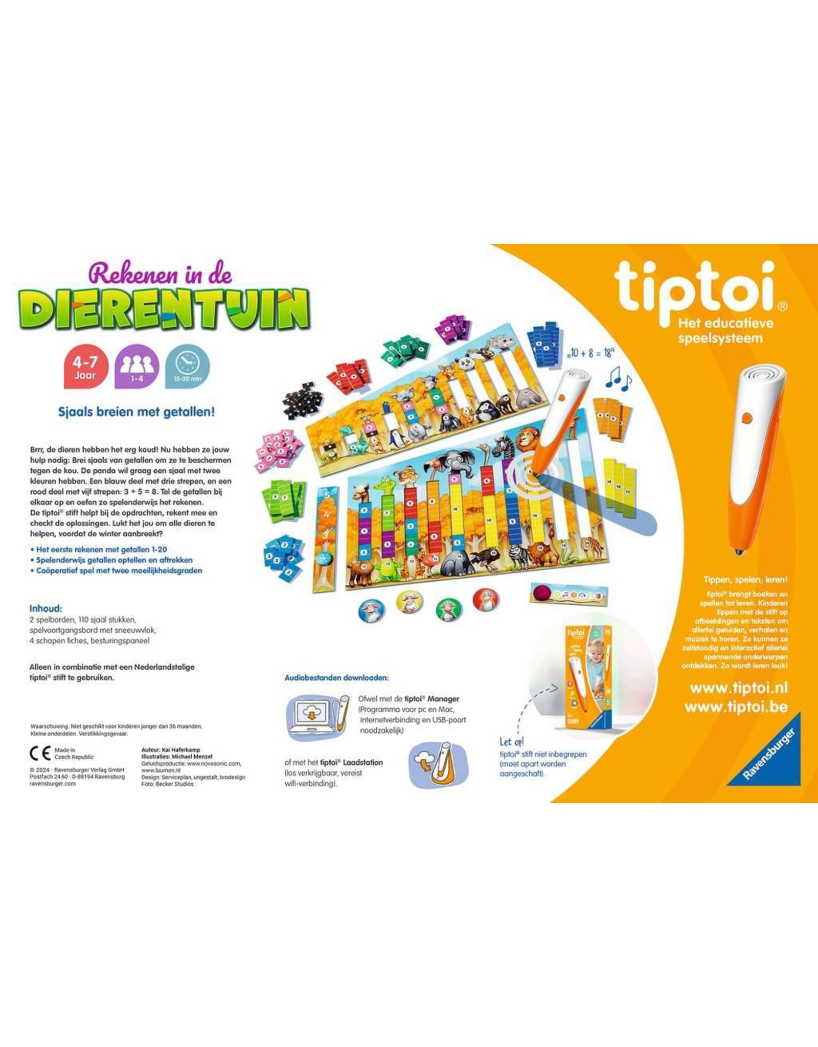 Ravensburger tiptoi Rekenen In De Dierentuin