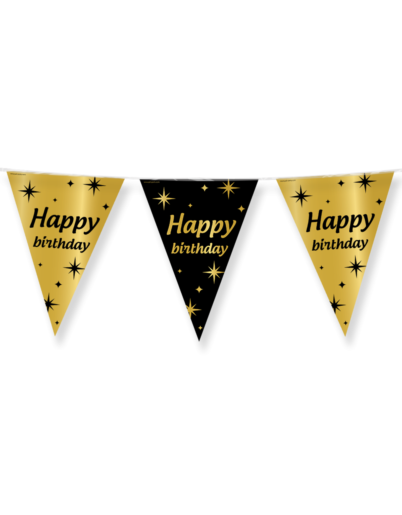 pd party Party Flags Foil - Happy Birthday