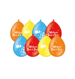 pd party Party Ballonnen - Welkom Sint & Piet (8 st)