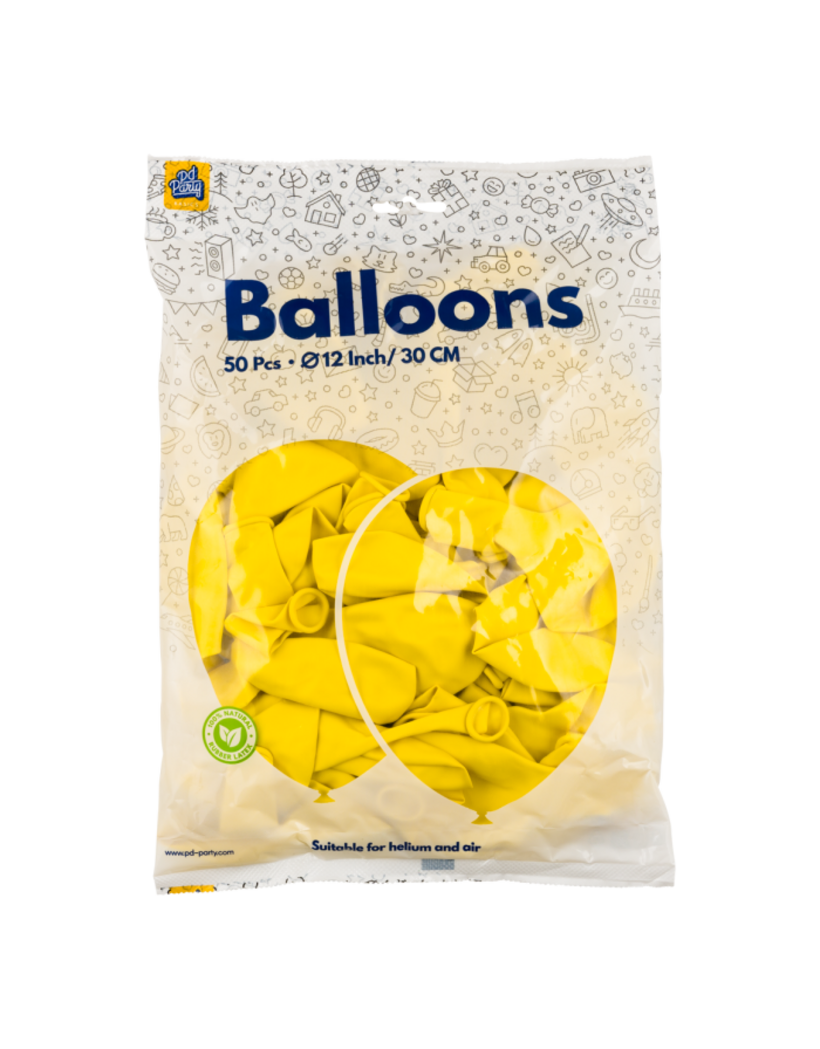 pd party Ballonnen 50 stuks Geel