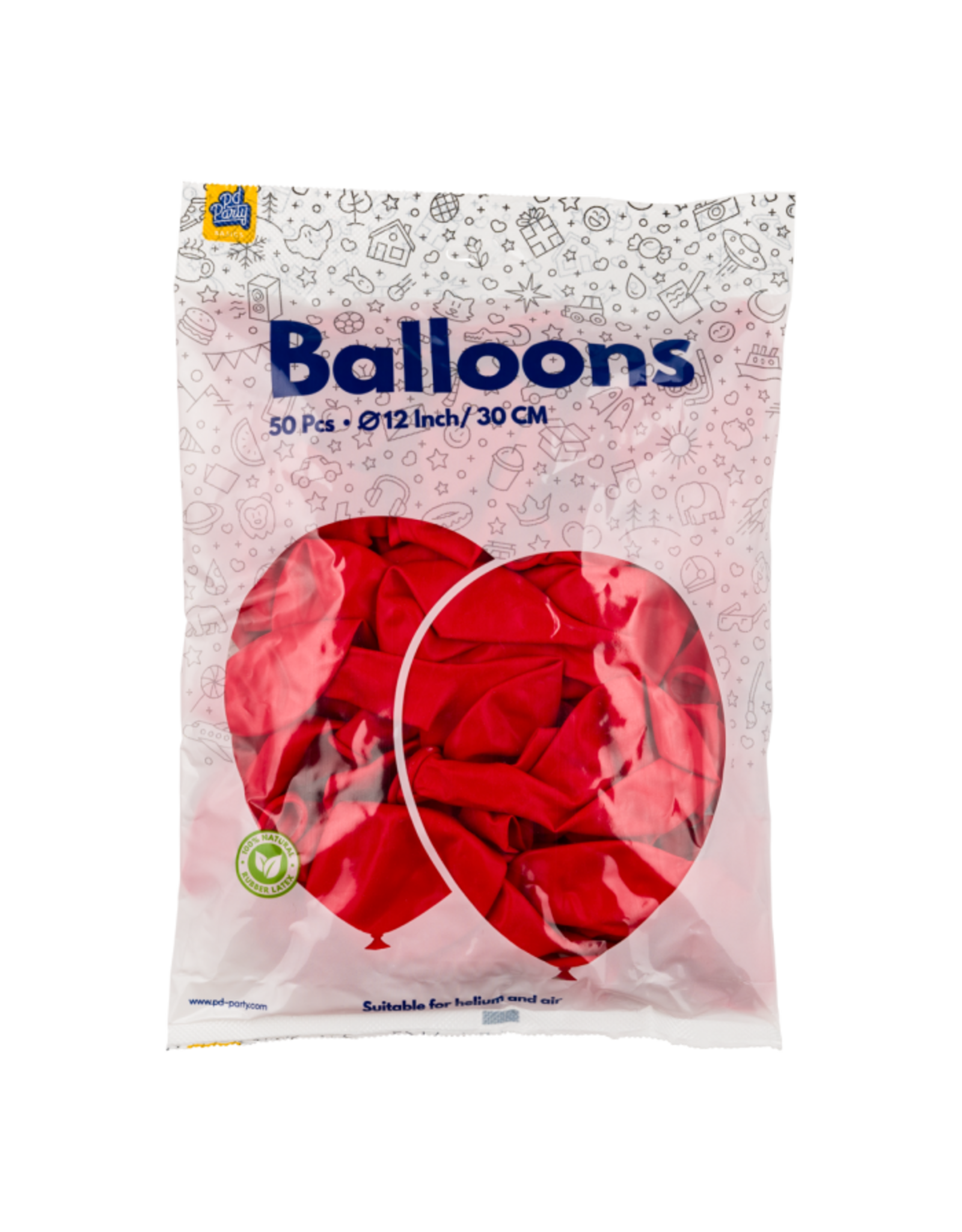 pd party Ballonnen 50 stuks Rood