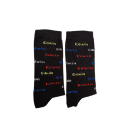 Nooitgedacht Cadeau Naamsokken Heren - Edwin (kleur)