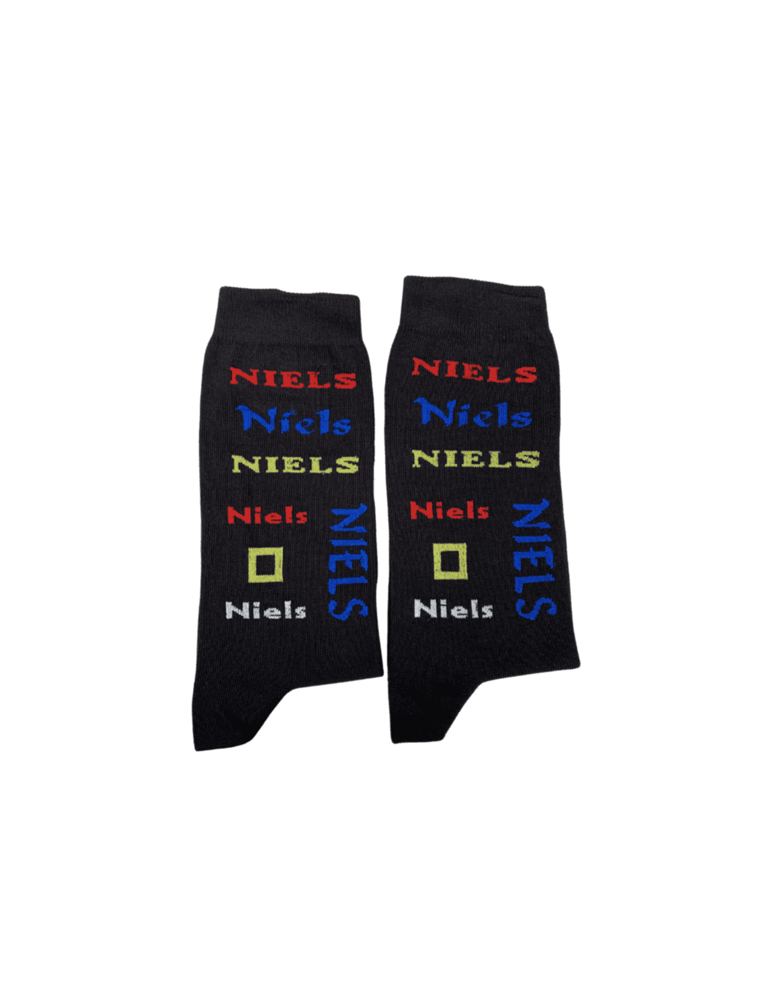 Nooitgedacht Cadeau Naamsokken Heren - Niels (kleur)