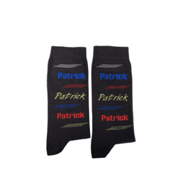 Nooitgedacht Cadeau Naamsokken Heren - Patrick (kleur)
