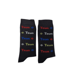 Nooitgedacht Cadeau Naamsokken Heren - Teun (kleur)