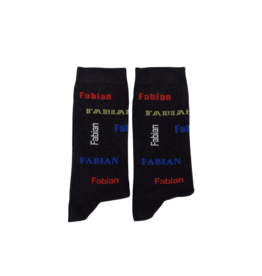 Nooitgedacht Cadeau Naamsokken Heren - Fabian (kleur)