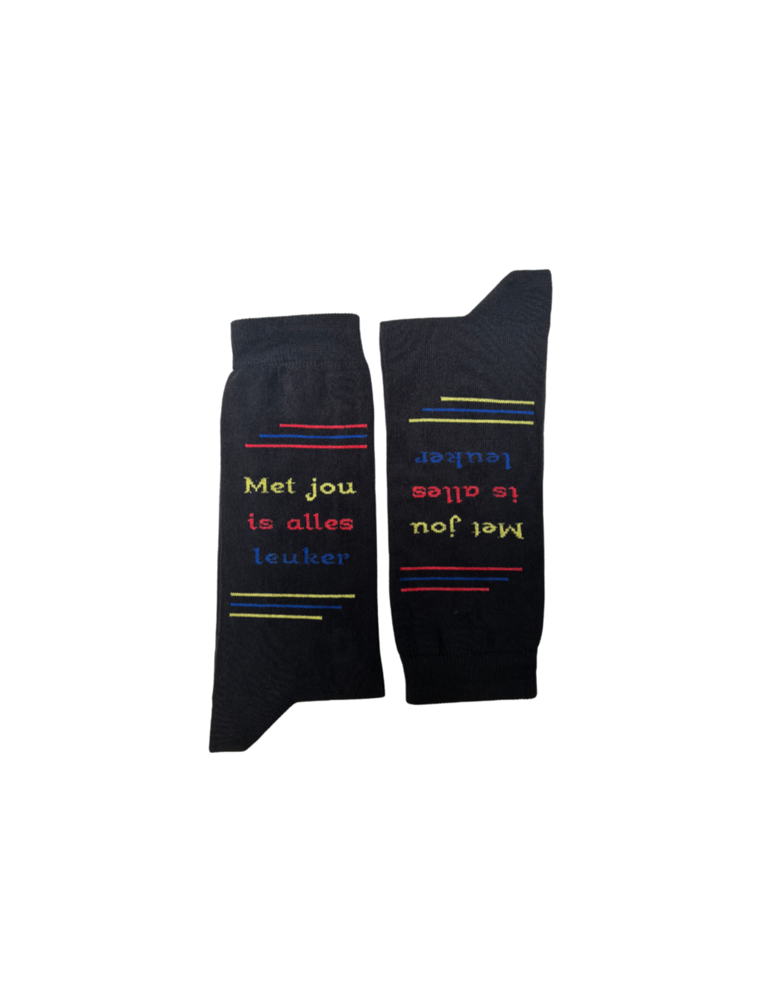 Nooitgedacht Cadeau Herensokken - Met jou is alles leuker (kleur)