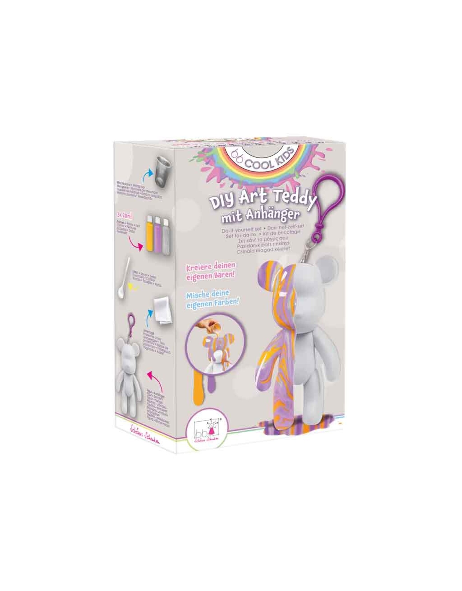 Schönes Schenken DIY Art Teddy mit Anhänger