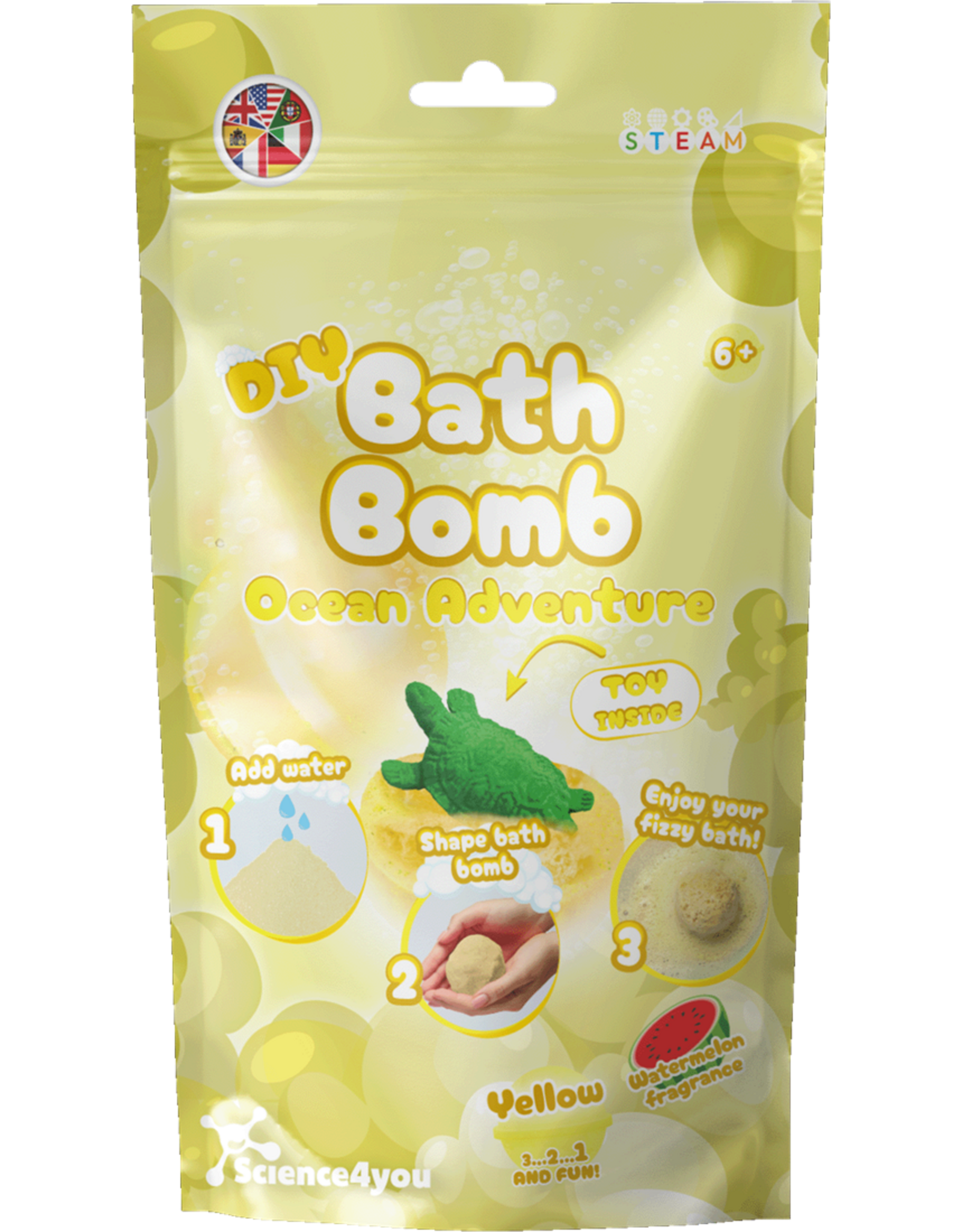 Bath Bomb DIY Yellow Bag