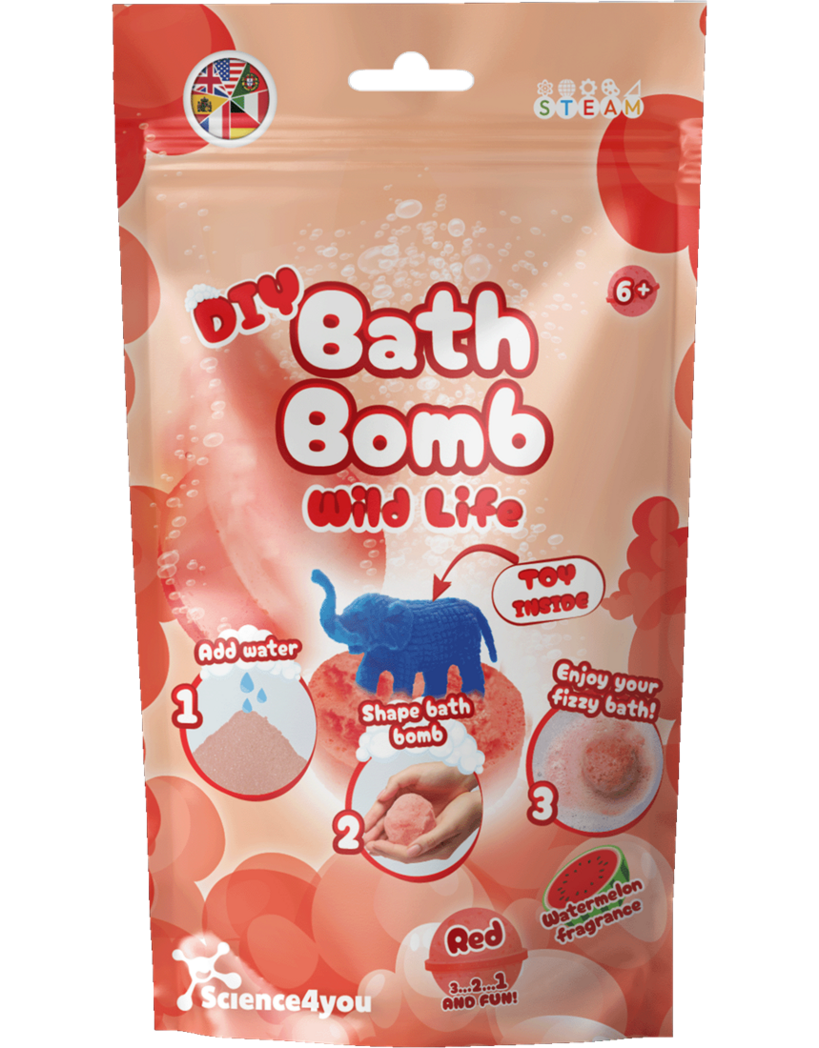 Bath Bomb DIY Red Bag