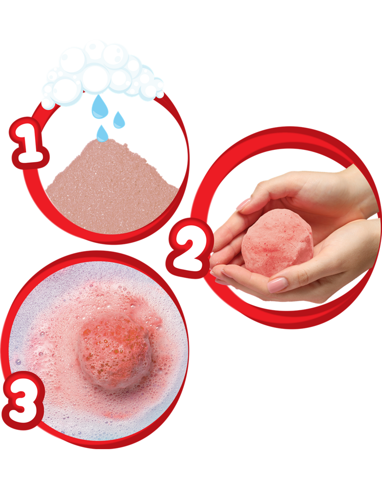 Bath Bomb DIY Red Bag