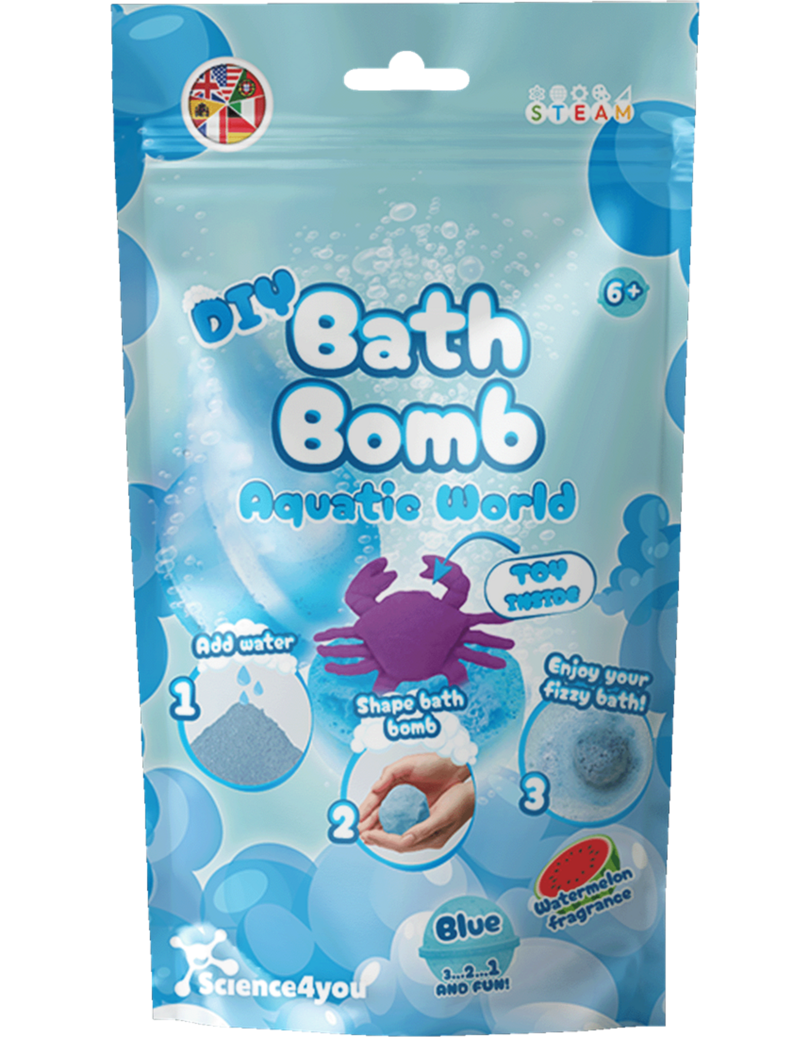 Bath Bomb DIY Blue Bag